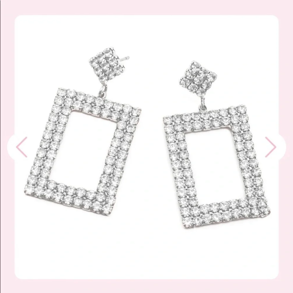 NWT Frasier Sterling Sweet and Sour cubic zirconia silver accent dangly earrings - Picture 6 of 10